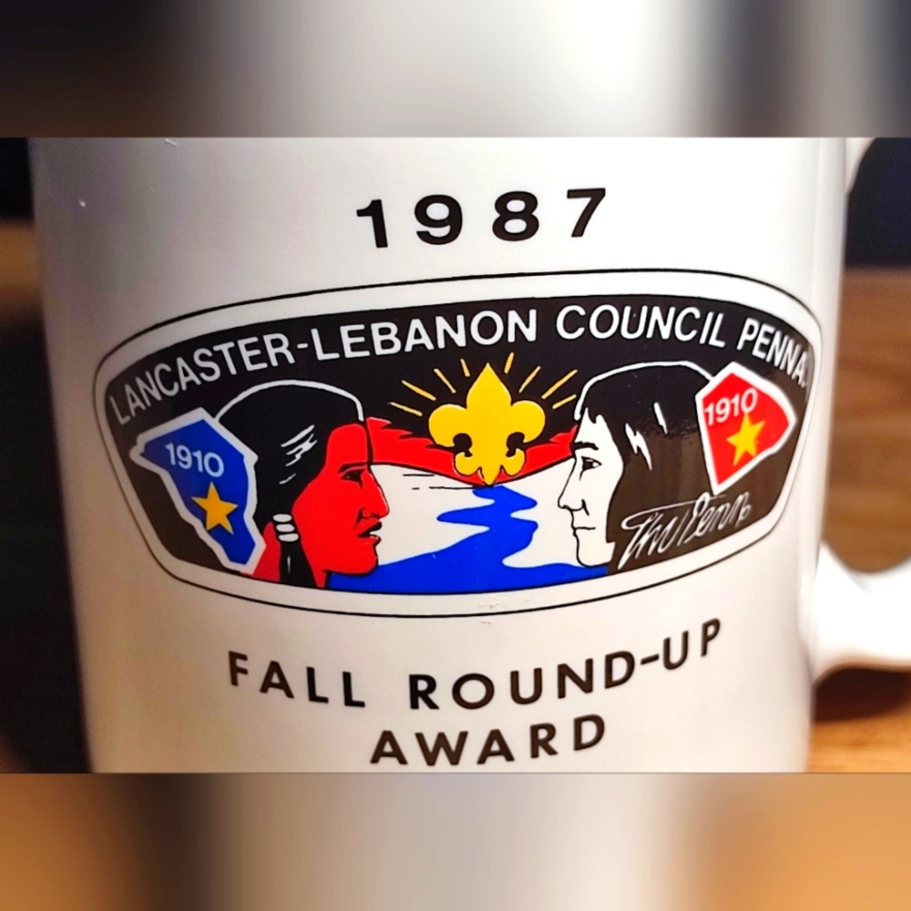 Vintage 1987 Lancaster Lebanon Council Penna BSA Coffee Mug